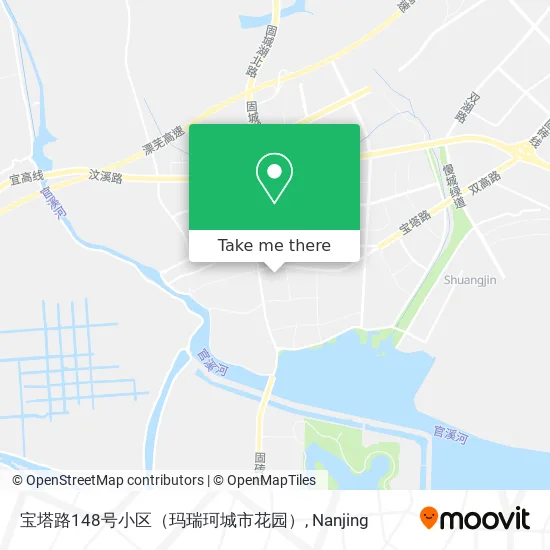 宝塔路148号小区（玛瑞珂城市花园） map