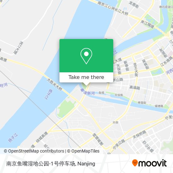 南京鱼嘴湿地公园-1号停车场 map