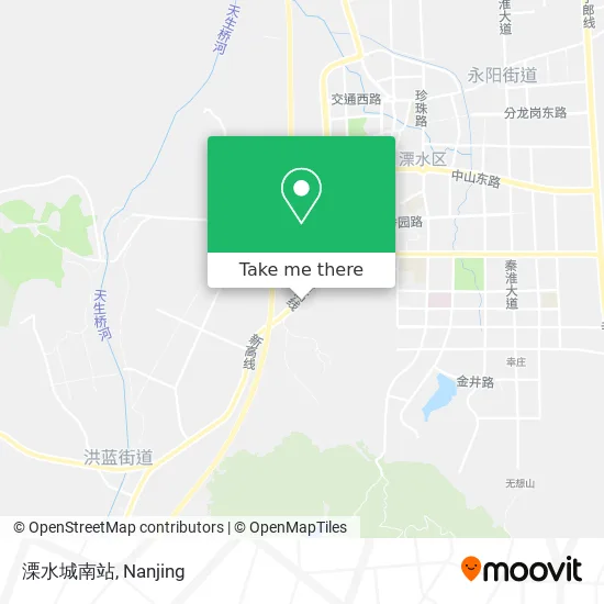 溧水城南站 map