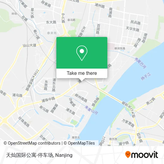 天灿国际公寓-停车场 map