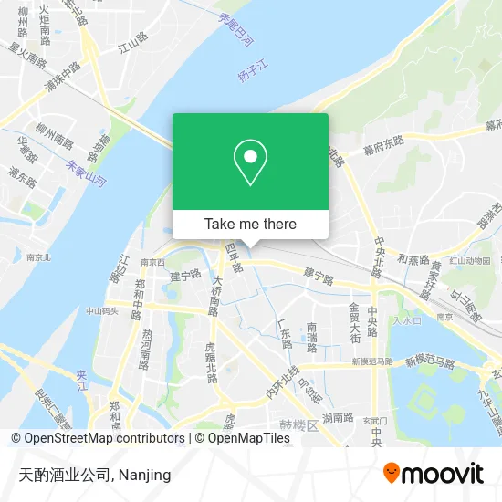天酌酒业公司 map