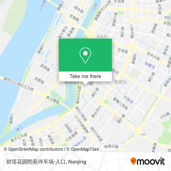 碧瑶花园熙苑停车场-入口 map