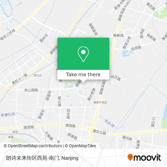 朗诗未来街区西苑-南门 map