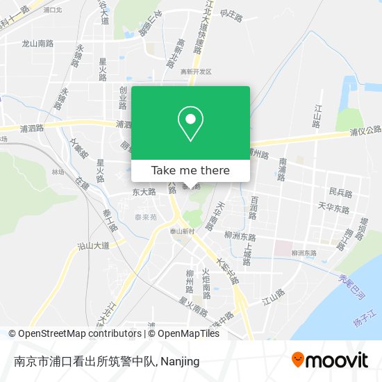 南京市浦口看出所筑警中队 map