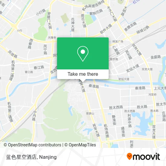 蓝色星空酒店 map
