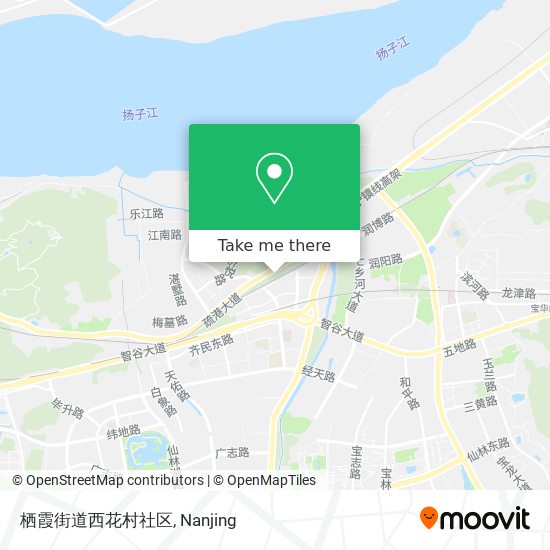 栖霞街道西花村社区 map