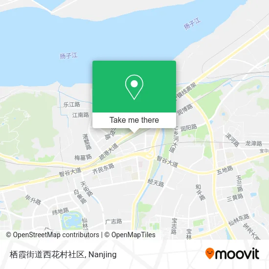 栖霞街道西花村社区 map
