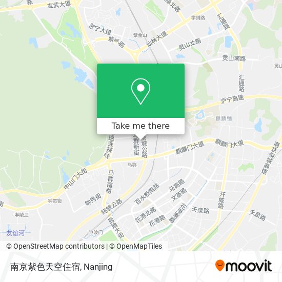 南京紫色天空住宿 map
