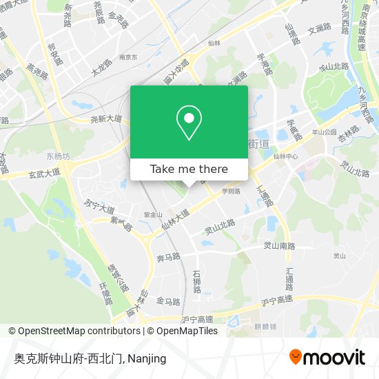 奥克斯钟山府-西北门 map
