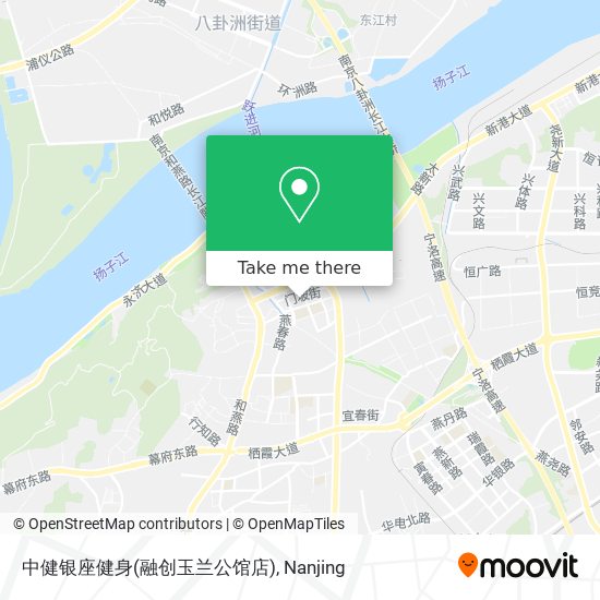 中健银座健身(融创玉兰公馆店) map
