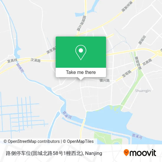 路侧停车位(固城北路58号1幢西北) map
