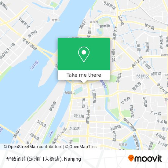 华致酒库(定淮门大街店) map