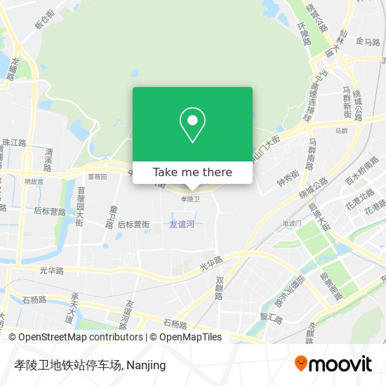 孝陵卫地铁站停车场 map