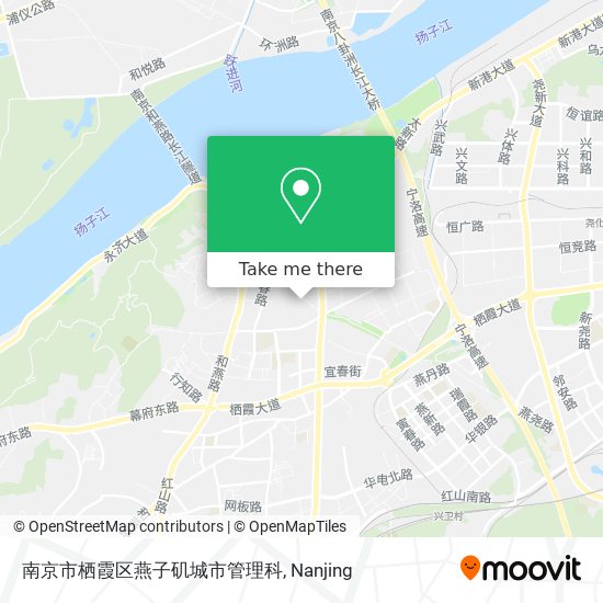 南京市栖霞区燕子矶城市管理科 map