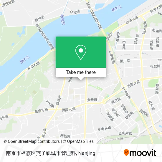 南京市栖霞区燕子矶城市管理科 map