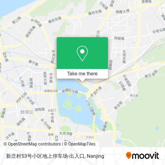 新庄村53号小区地上停车场-出入口 map