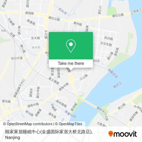顾家家居睡眠中心(金盛国际家居大桥北路店) map