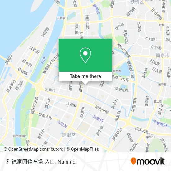 利德家园停车场-入口 map