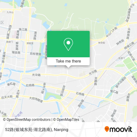 52路(银城东苑-湖北路南) map