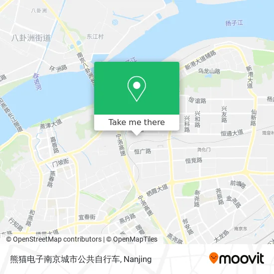 熊猫电子南京城市公共自行车 map