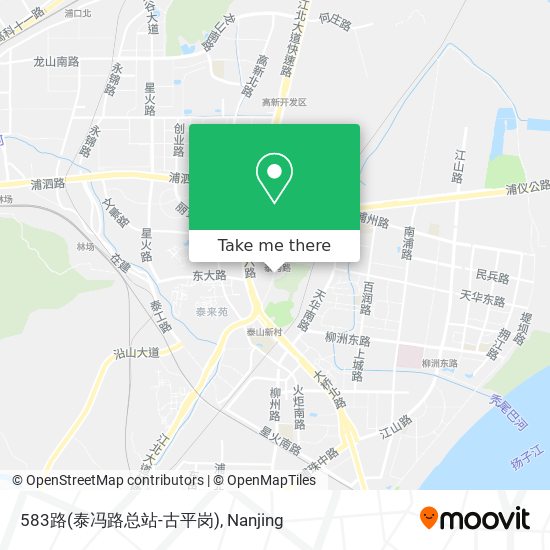 583路(泰冯路总站-古平岗) map