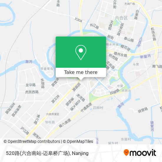 520路(六合南站-迈皋桥广场) map