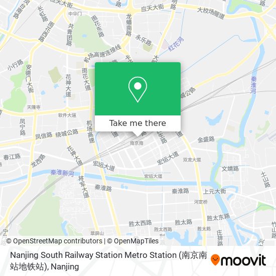 Nanjing South Railway Station Metro Station (南京南站地铁站) map