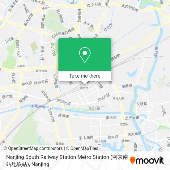 Nanjing South Railway Station Metro Station (南京南站地铁站) map