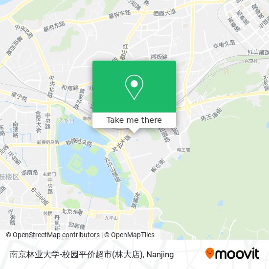 南京林业大学-校园平价超市(林大店) map
