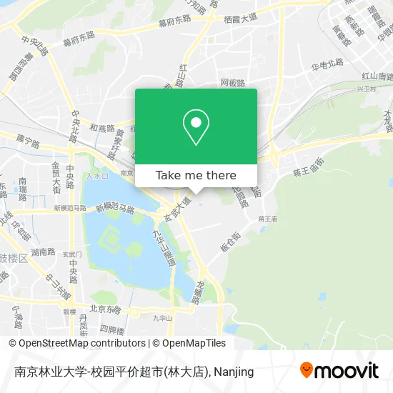 南京林业大学-校园平价超市(林大店) map
