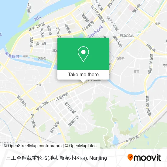 三工全钢载重轮胎(地勘新苑小区西) map