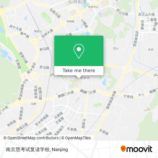 南京慧考试复读学校 map