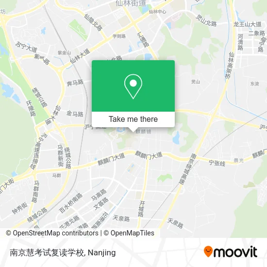 南京慧考试复读学校 map