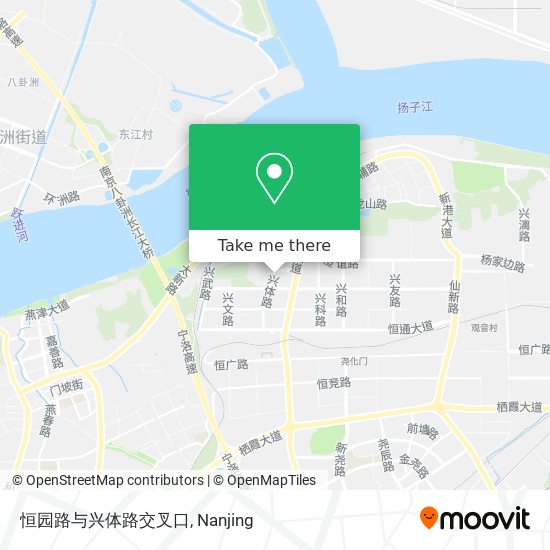 恒园路与兴体路交叉口 map