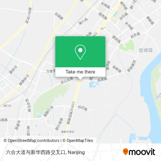 六合大道与新华西路交叉口 map