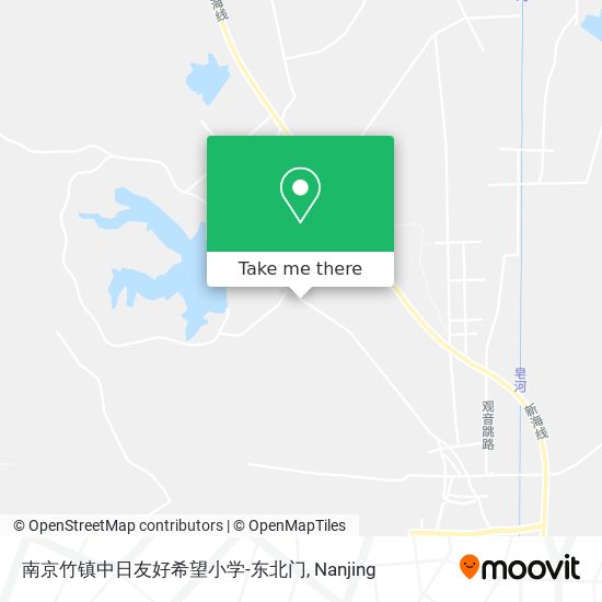 南京竹镇中日友好希望小学-东北门 map