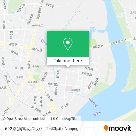 692路(润富花园-万江共和新城) map