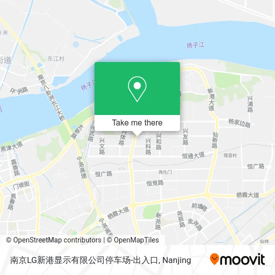 南京LG新港显示有限公司停车场-出入口 map