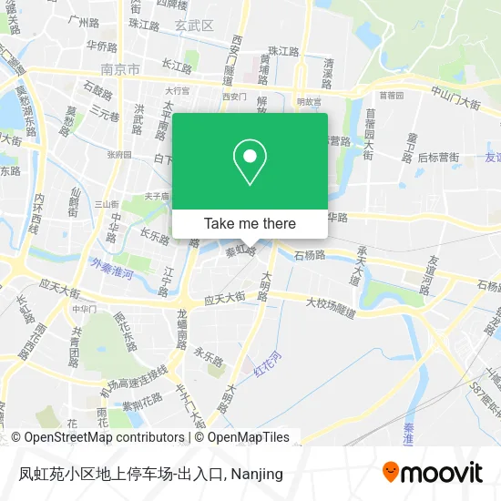 凤虹苑小区地上停车场-出入口 map