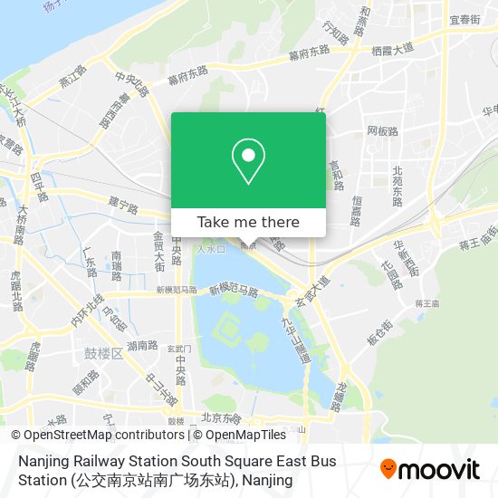 Nanjing Railway Station South Square East Bus Station (公交南京站南广场东站) map