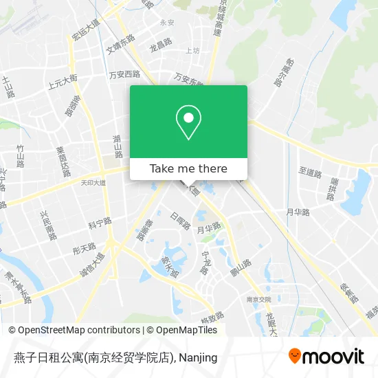 燕子日租公寓(南京经贸学院店) map