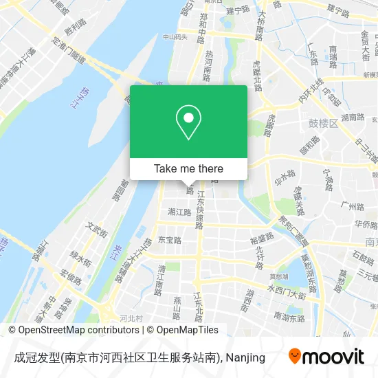 成冠发型(南京市河西社区卫生服务站南) map