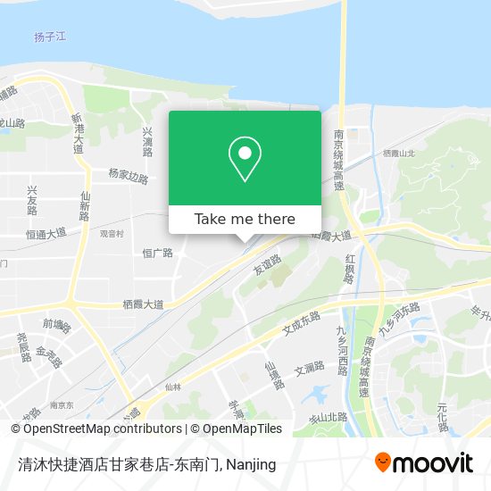 清沐快捷酒店甘家巷店-东南门 map