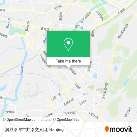 润麒路与市井路交叉口 map