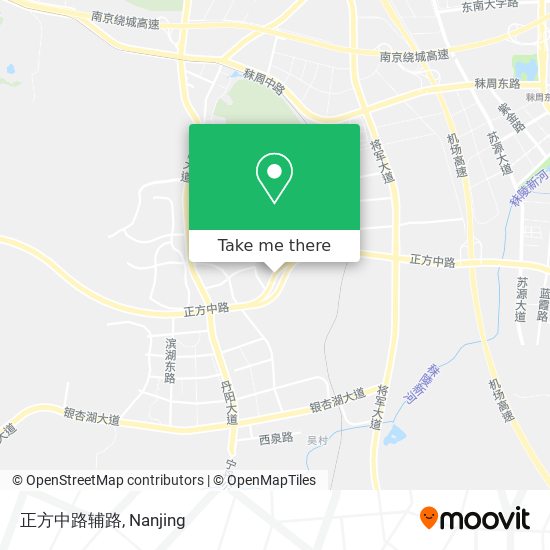 正方中路辅路 map
