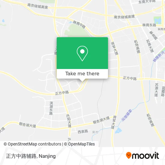 正方中路辅路 map