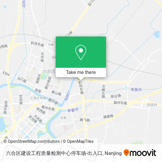 六合区建设工程质量检测中心停车场-出入口 map