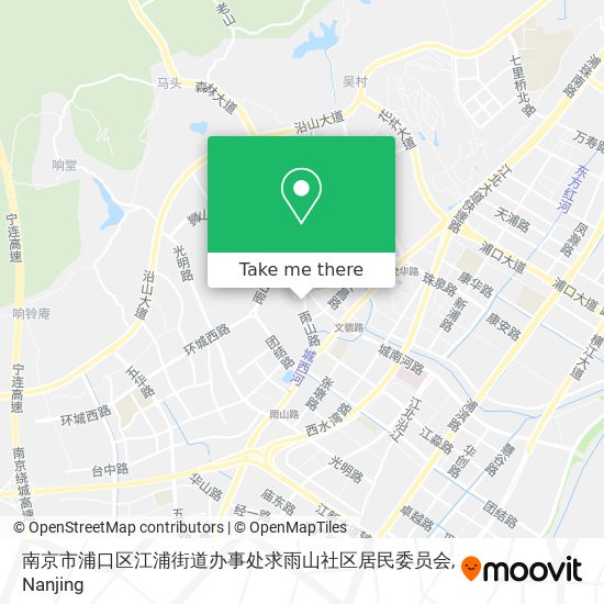 南京市浦口区江浦街道办事处求雨山社区居民委员会 map
