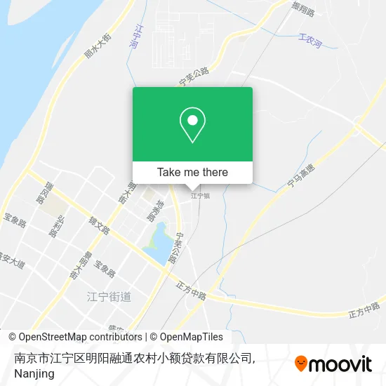 南京市江宁区明阳融通农村小额贷款有限公司 map