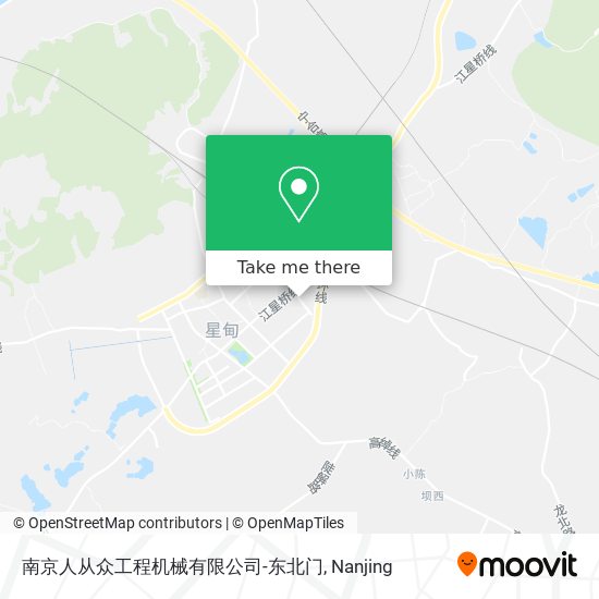 南京人从众工程机械有限公司-东北门 map